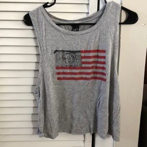 Pure Barre American flag tank